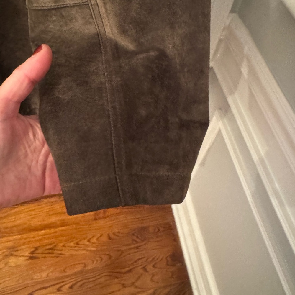 Mens Brown suede coat - Picture 7 of 12
